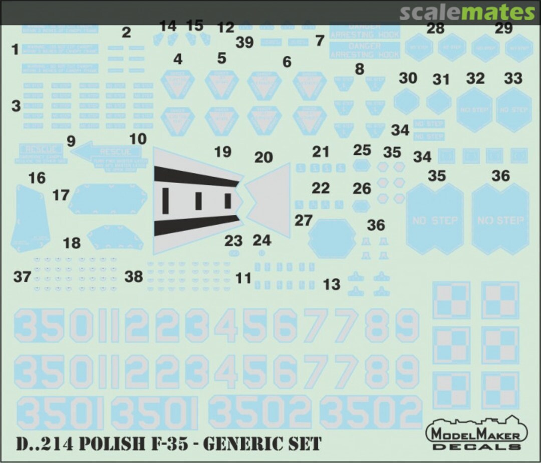 Contents Polish F-35A Generic Set D48214 ModelMaker