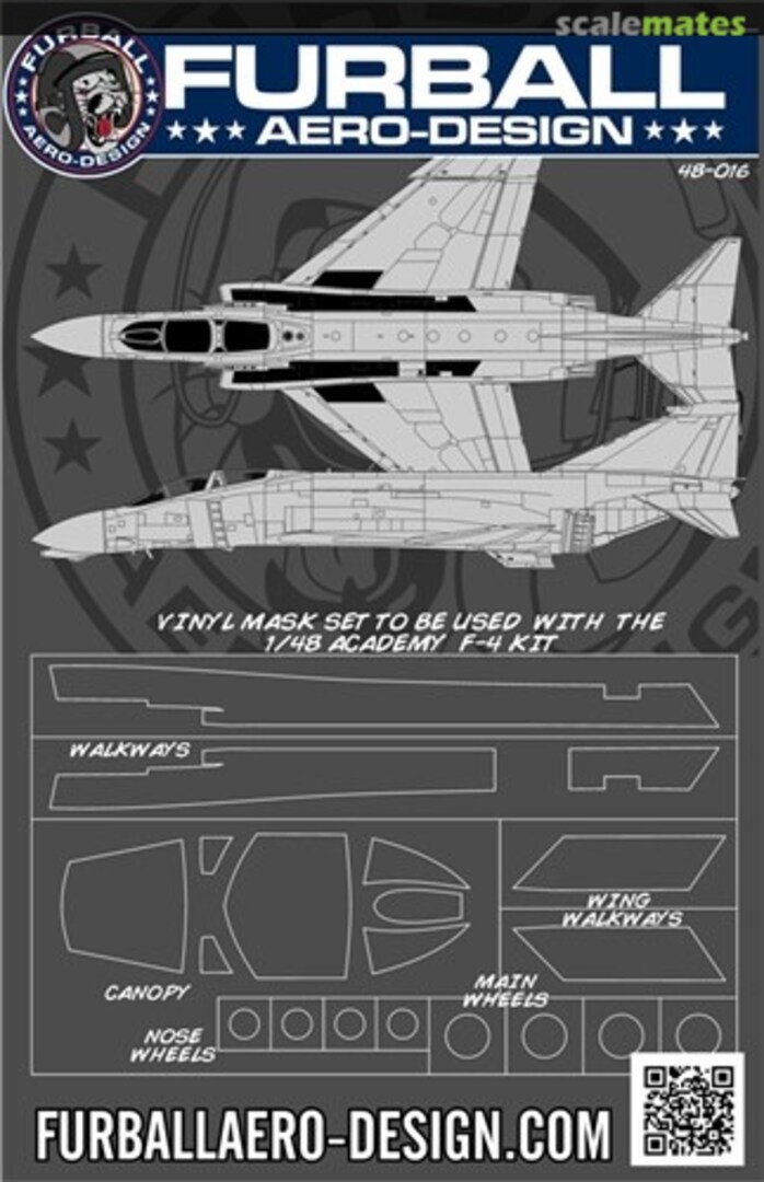 Boxart F-4 Mask Set for the Academy Kit 48-016 Furball Aero-Design