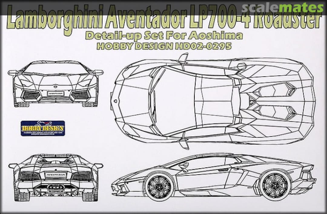 Boxart Lamborghini Aventador LP700-4 Roadster HD02-0295 Hobby Design