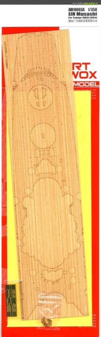 Boxart IJN Musashi Wooden Deck w/Masking Sheet & Photoetch AM10003A ArtwoxModel