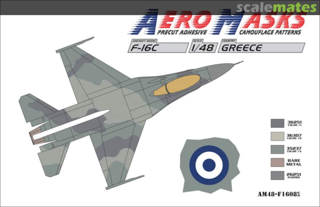 Boxart F-16C Greece AM48-F1608 AeroMasks