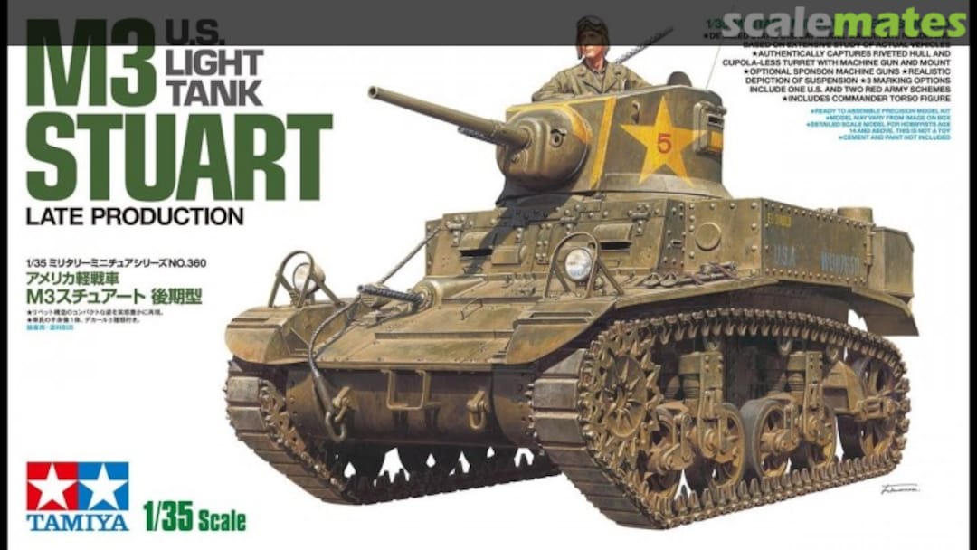 Boxart M3 Stuart 35360 Tamiya