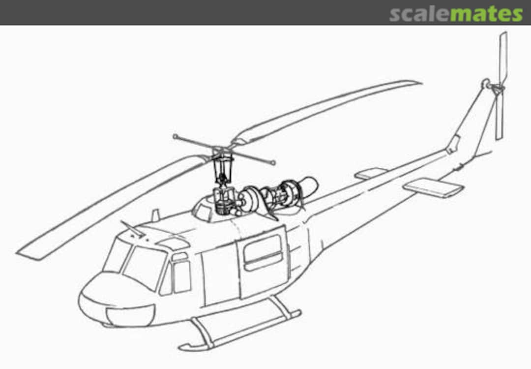 Boxart UH-1B - exterior set 7079 CMK