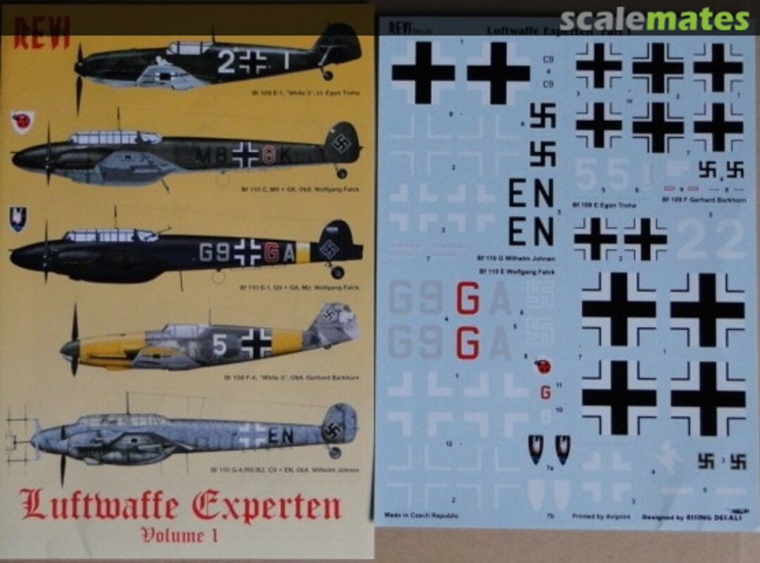 Boxart Luftwaffe Experten Volume 1 72 004 Revi Decals