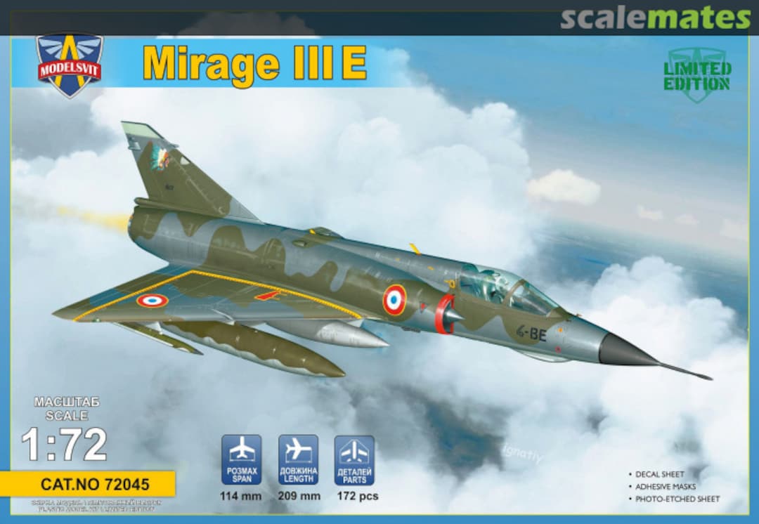 Boxart Mirage IIIE 72045 ModelSvit