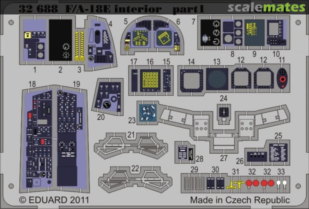 Boxart F/A-18E interior S.A. 32688 Eduard