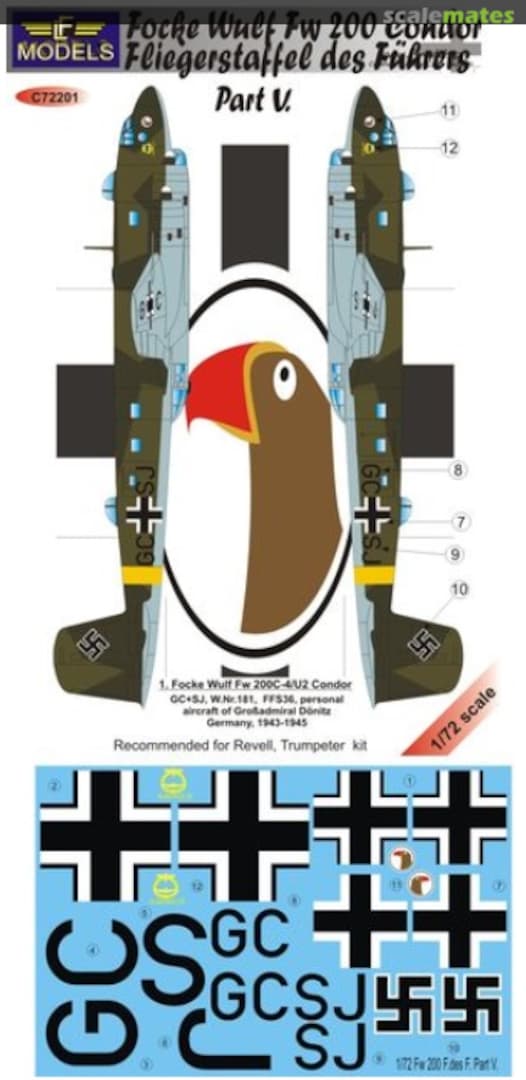 Boxart Focke-Wulf Fw.200C-4 Condor Part V C72201 LF Models