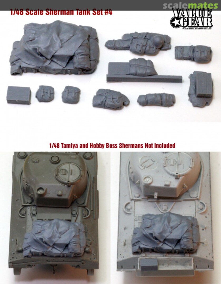 Boxart Sherman Tank Set #4 48SH4 Value Gear