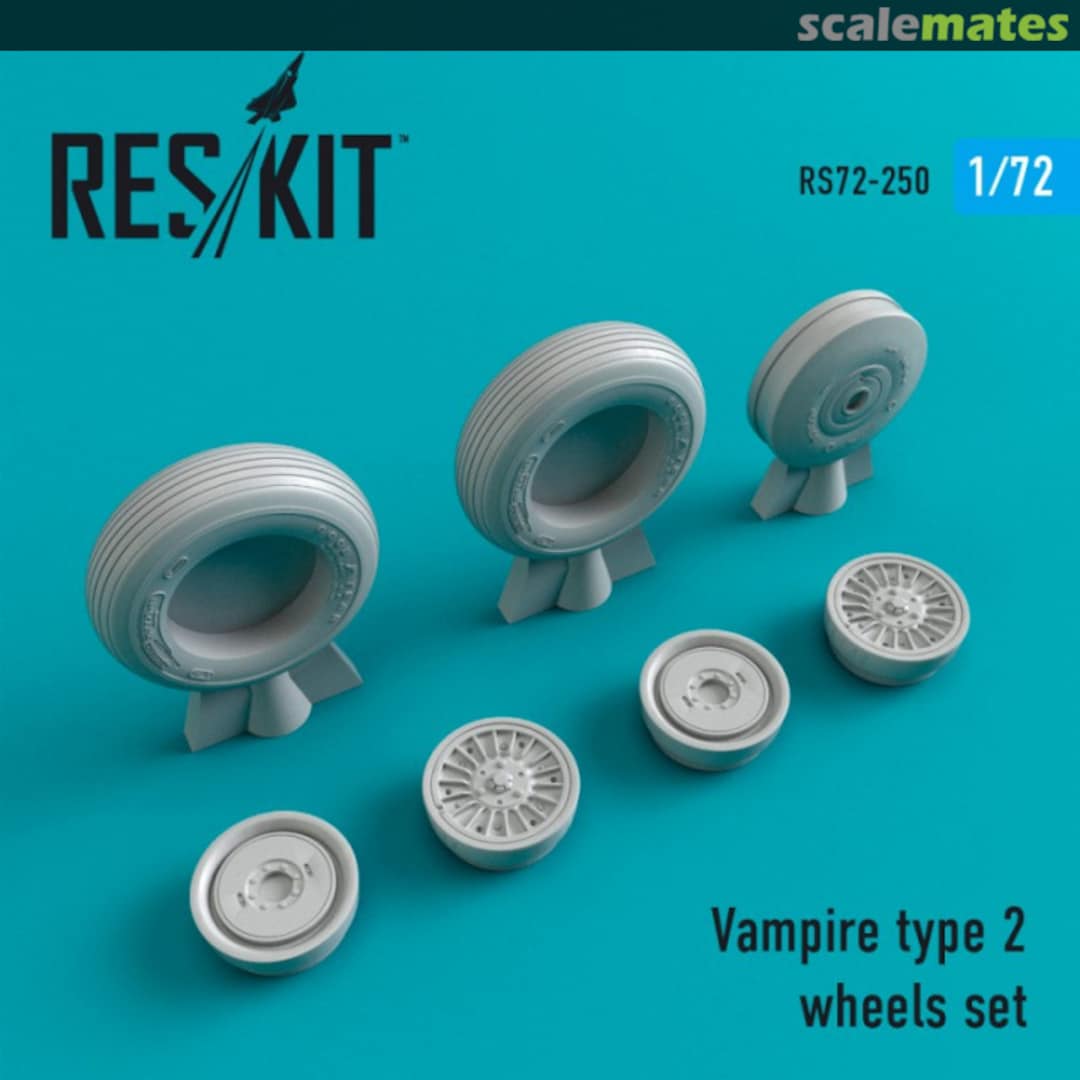 Boxart Vampire type 2 wheels set RS72-0250 ResKit