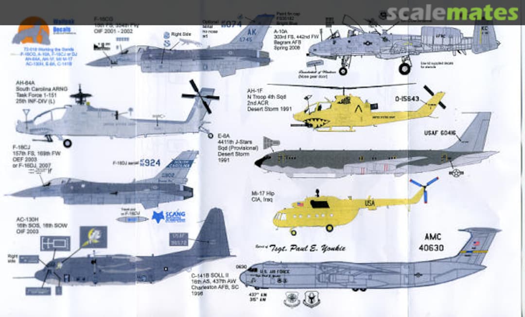 Boxart Working the Sands 72-018 Wolfpak Decals