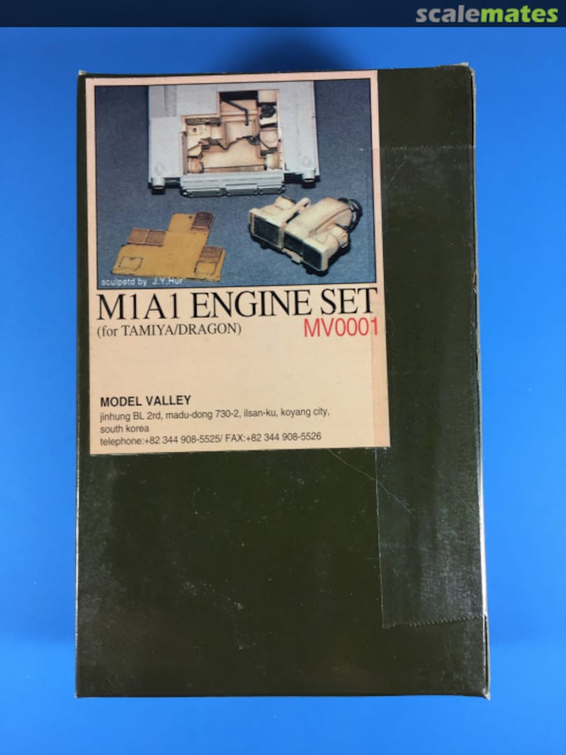 Boxart M1A1 Engine Set MV0001 Model Valley