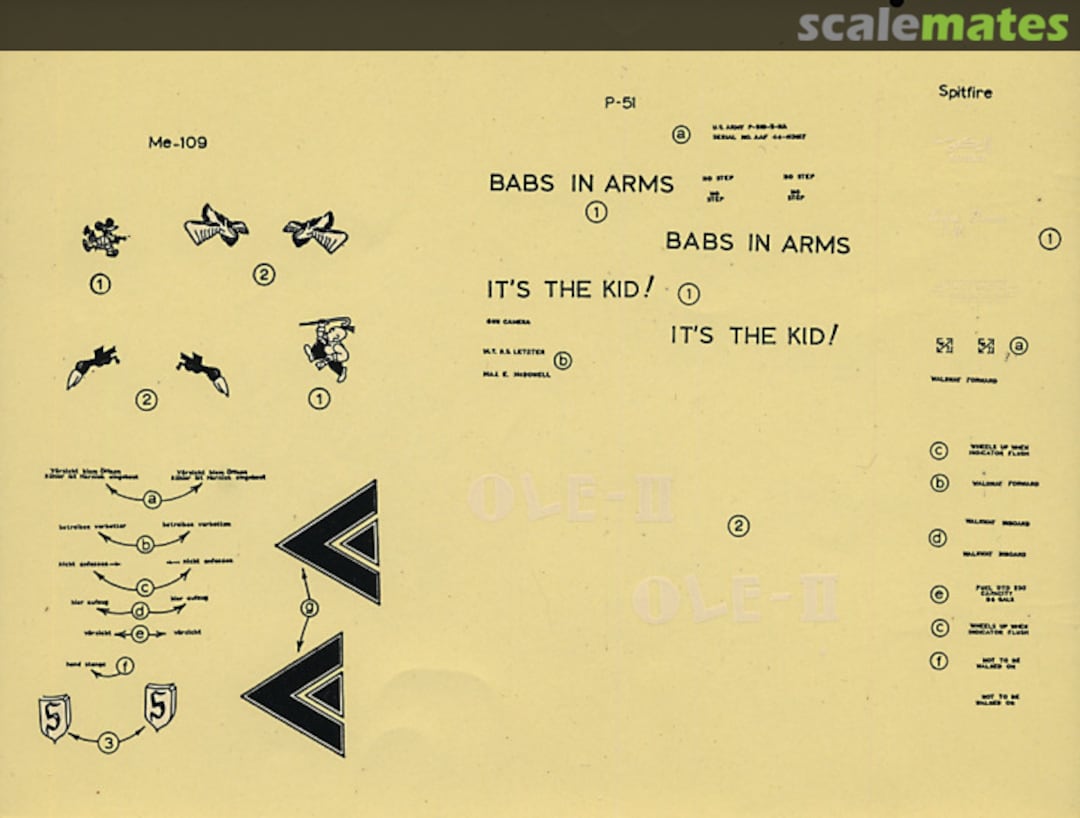 Boxart Combat Markings to Scale  S.A.A.D.