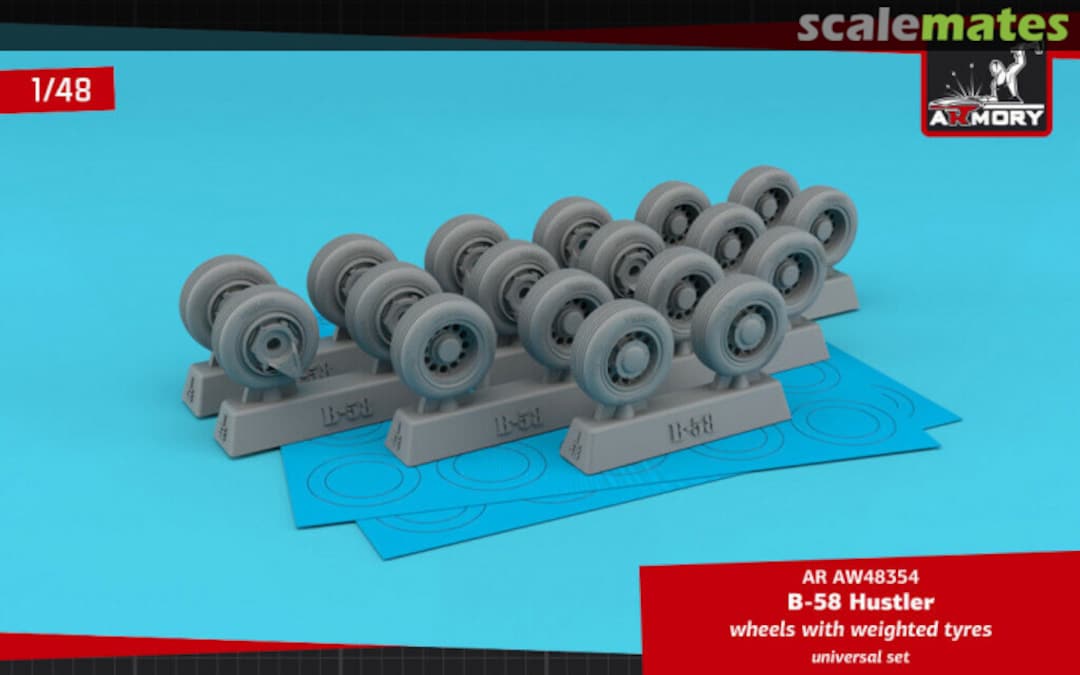 Boxart B-58 Hustler Wheels with weighted tyres AW48354 Armory Boxart B-58 Hustler Wheels with weighted tyres AW48354 Armory