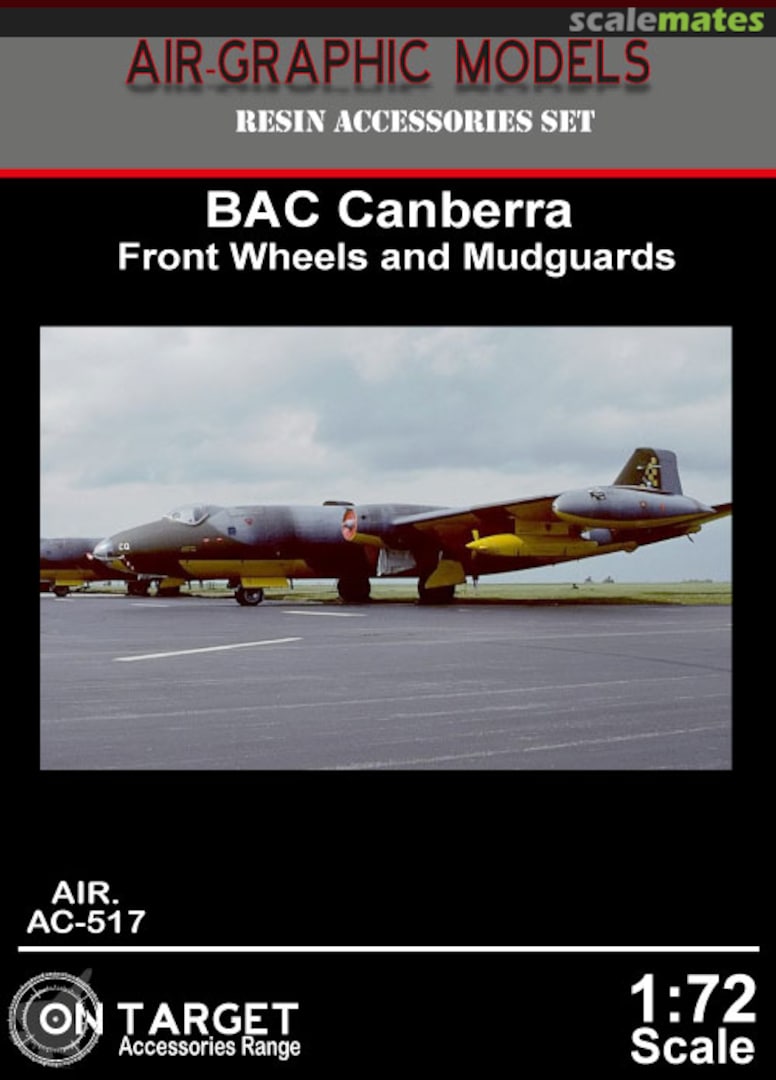 Boxart BAC Canberra Front Wheels and Mudguards AIR.AC-517 Air-Graphic Models