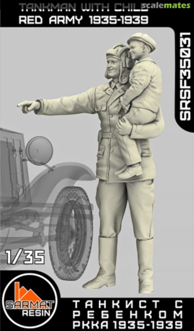 Boxart Tankman with child  SRSF35031 Sarmat Resin