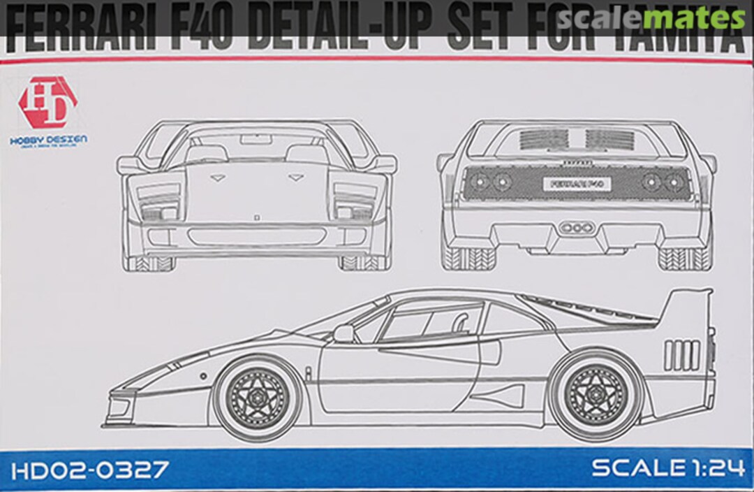 Boxart Ferrari F40 Detail-UP Set HD02-0327 Hobby Design