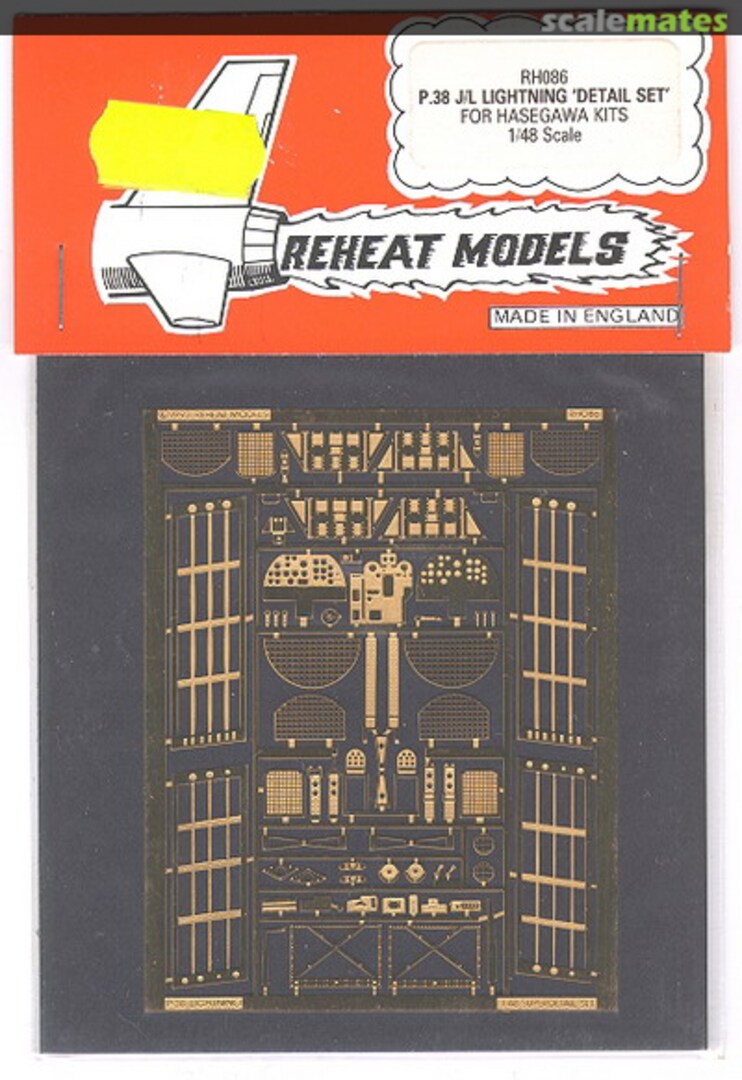 Boxart P38 J/L Lightning detail set RH086 Reheat Models