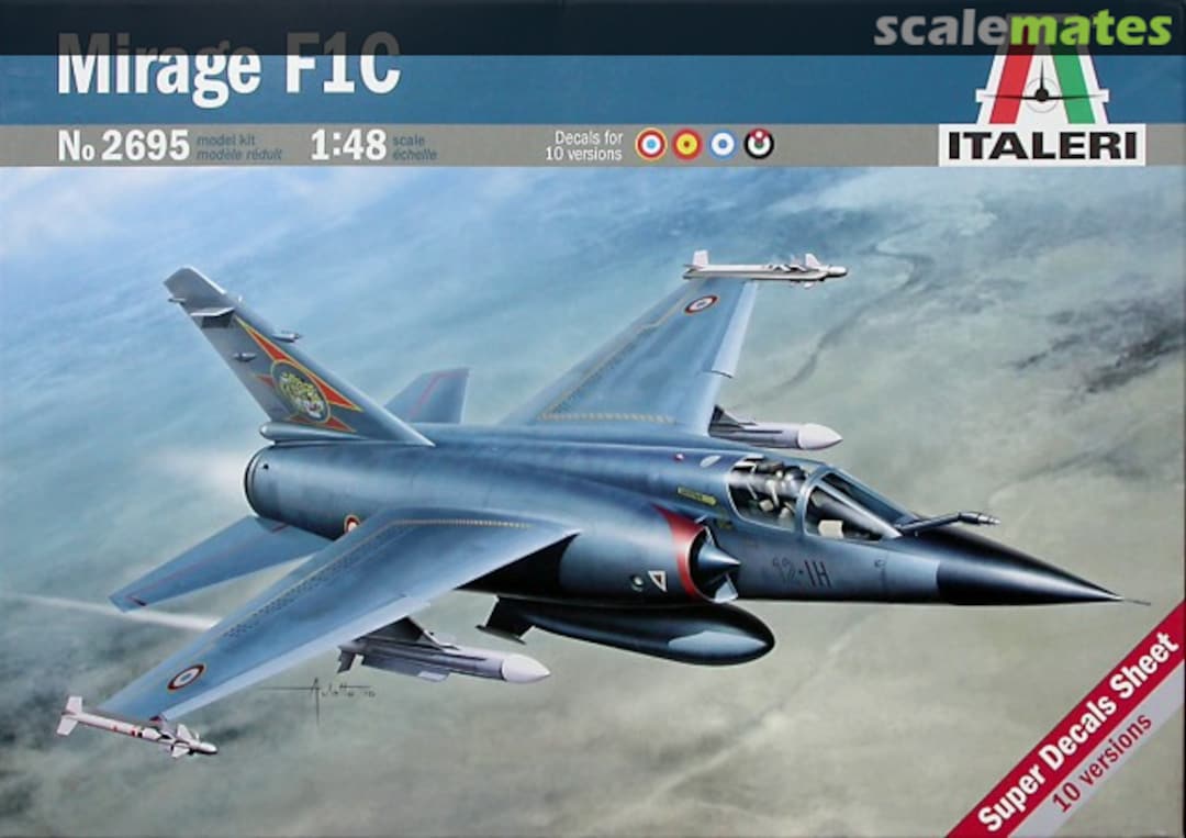 Boxart Mirage F1C 2695 Italeri