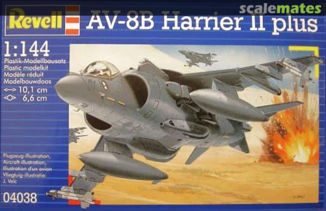 Boxart AV-8B Harrier II plus 04038 Revell