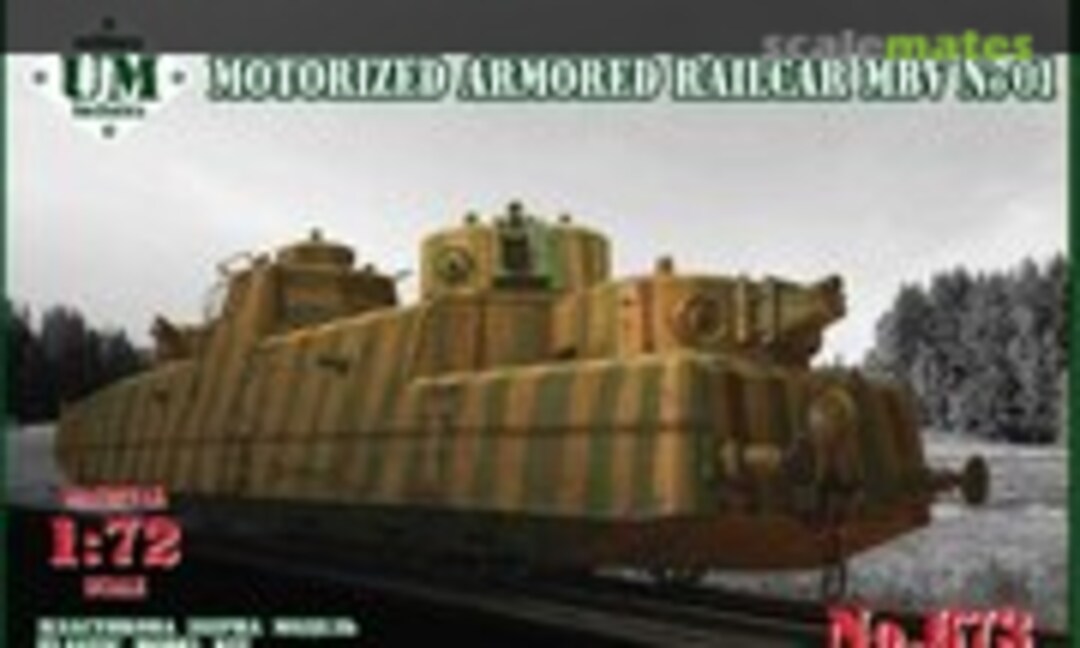 1:72 Motorized Armored Railcar MBV No.1 (UM Military Technics 673)