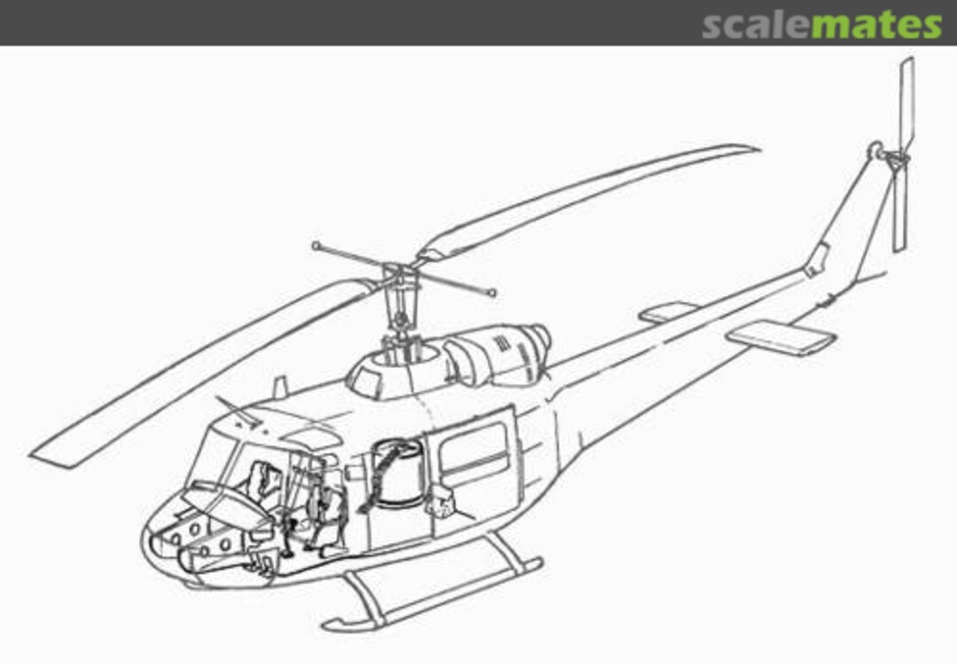 Boxart UH-1B - interior set 7078 CMK