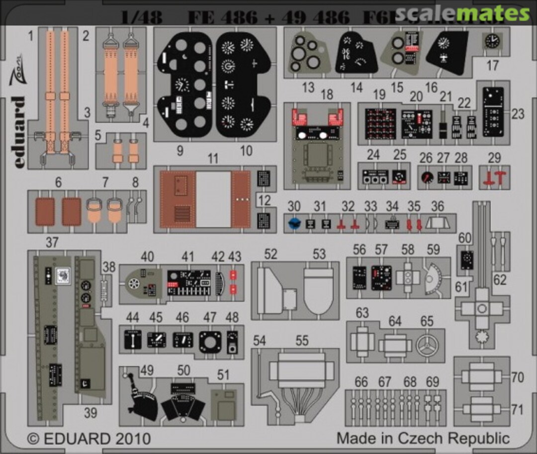 Boxart F6F-5 interior S.A. FE486 Eduard