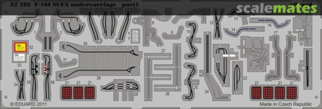 Boxart F-16I SUFA undercarriage 32702 Eduard