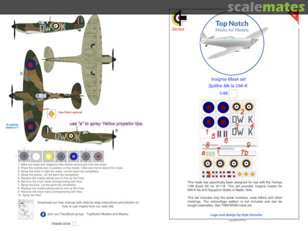 Boxart Spitfire MK1a DW-K TNM48-S004 TopNotch