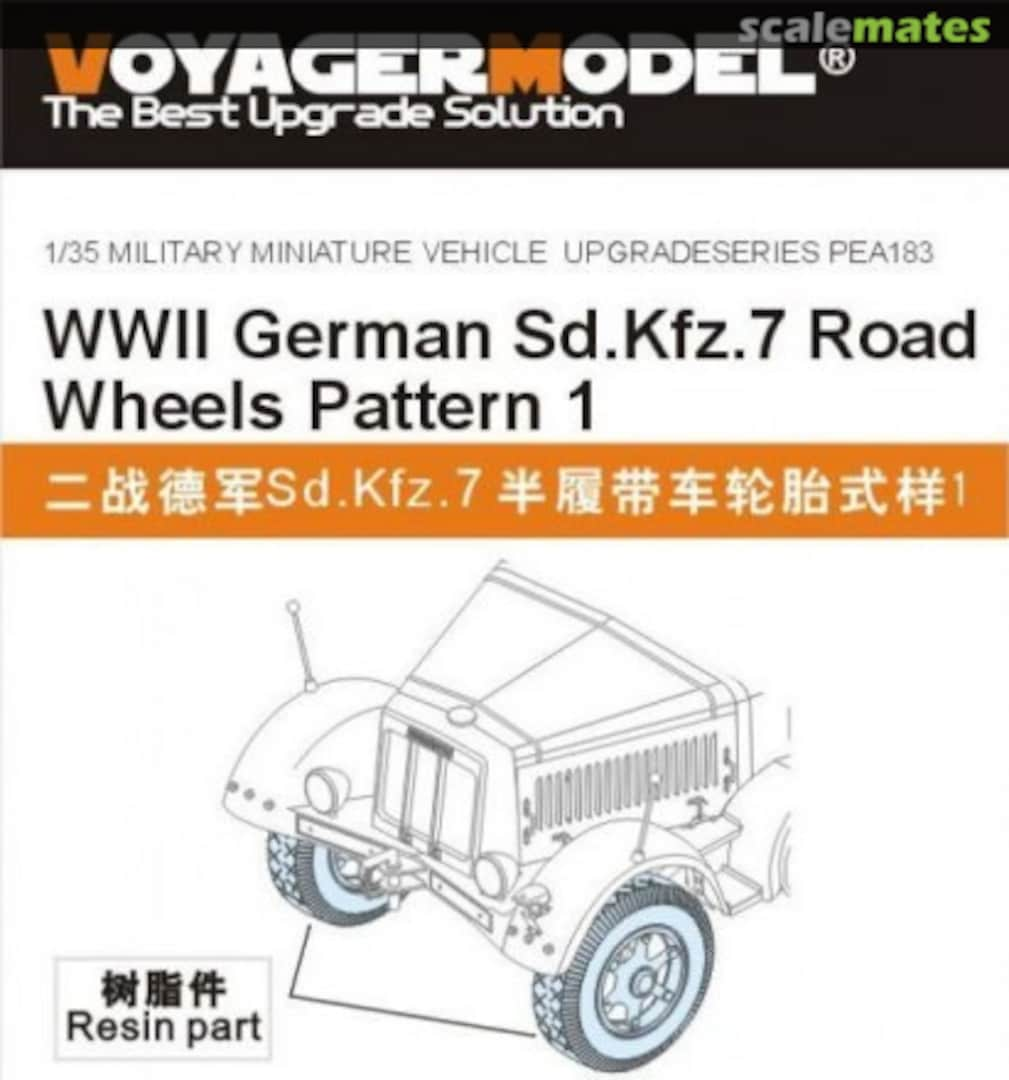 Boxart Sd.Kfz.7 Road Wheels PEA183 Voyager Model