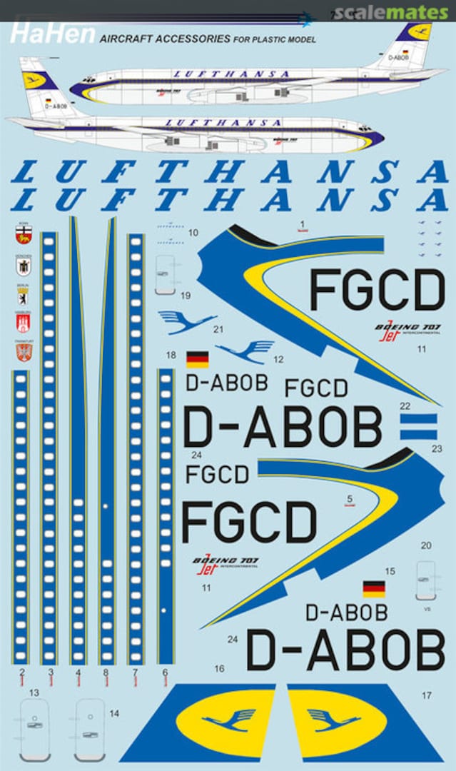 Boxart Boeing B707-430 "Lufthansa" 72091 HaHen