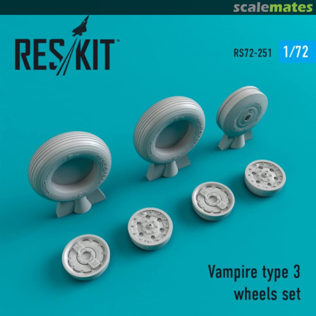 Boxart Vampire type 3 wheels set RS72-0251 ResKit