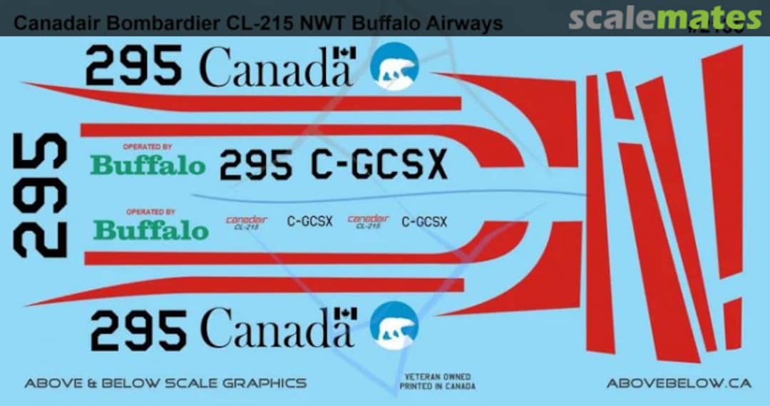 Boxart Canadair CL-215 Scooper 2135 Above & Below Graphics