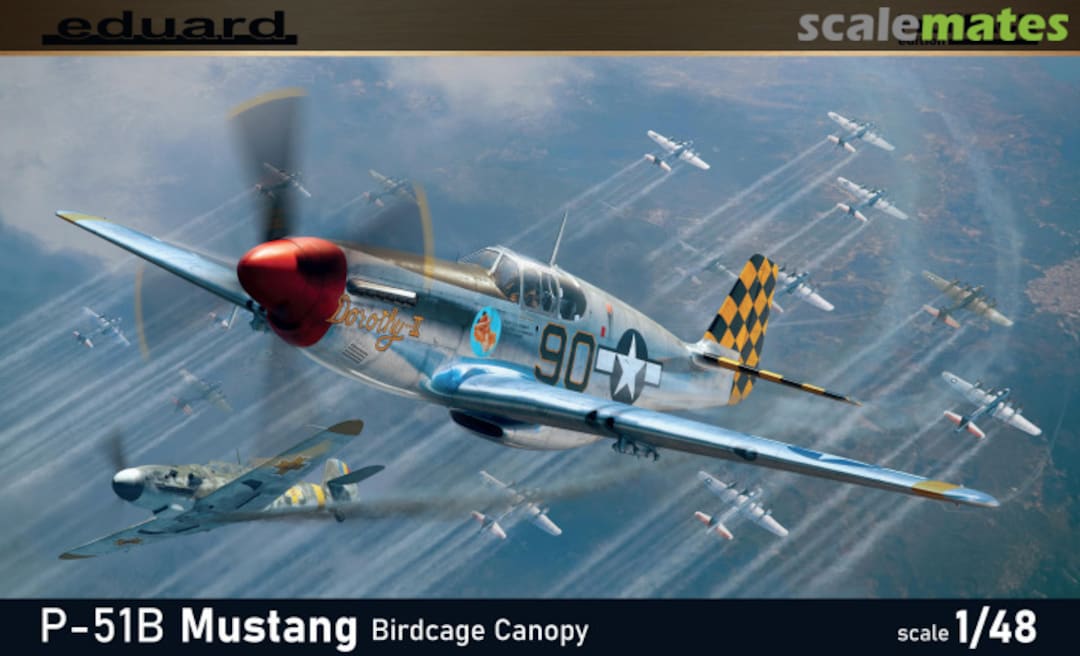 Boxart P-51B Mustang Birdcage Canopy 82107 Eduard