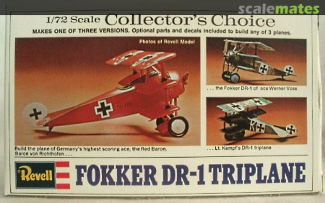 Boxart FOKKER DR-1 TRIPLANE H65 Revell