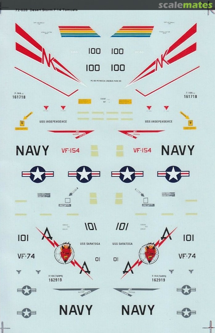 Boxart Desert Storm F-14 Tomcats 72-628 SuperScale International