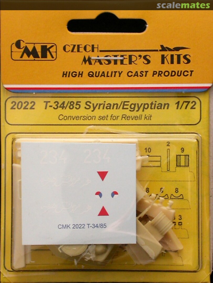 Boxart 2022 T-34/85 Syrian/Egyptian Conversion Set 2022 CMK