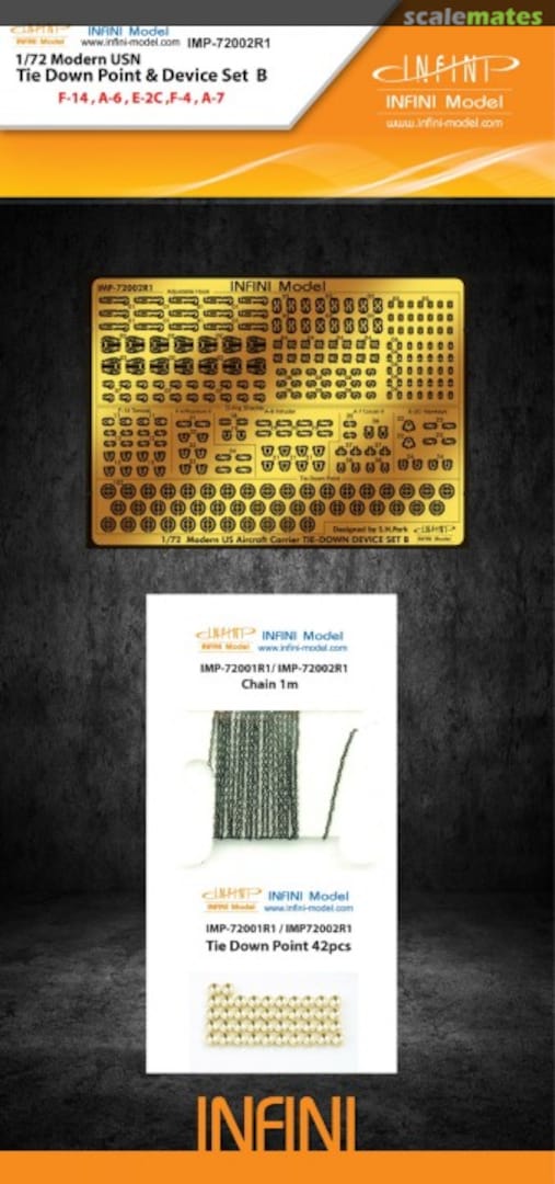 Boxart Tie Down Point & Device Set B (Modern USN Aircraft) IMP-72002R1 INFINI Model