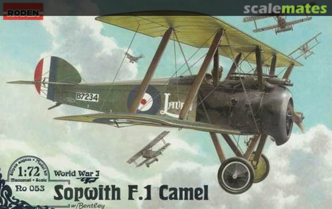 Boxart Sopwith F.1 Camel w/Bentley 053 Roden