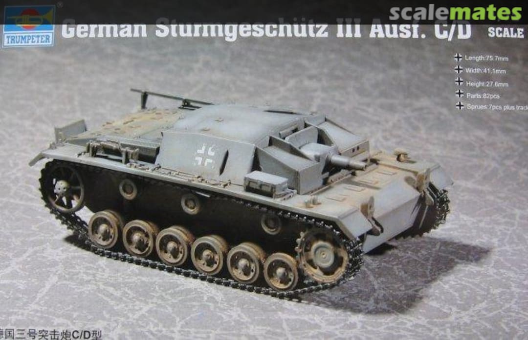 Boxart Sturmgeschütz III Ausf. C/D 07257 Trumpeter