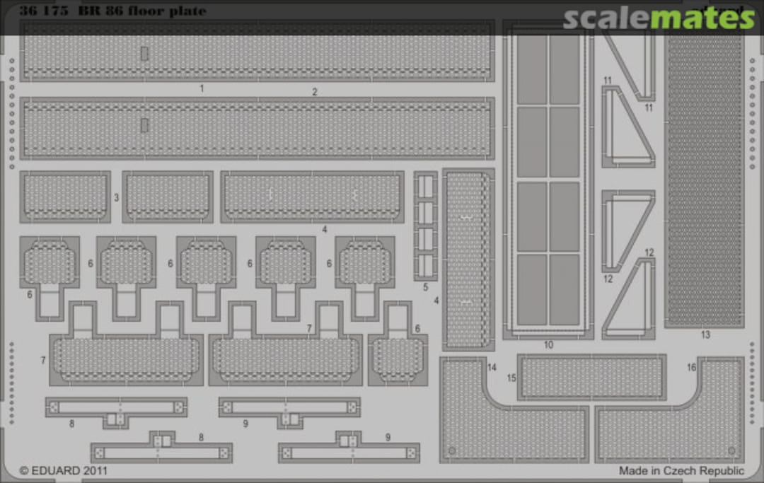 Boxart BR 86 floor plate 36175 Eduard