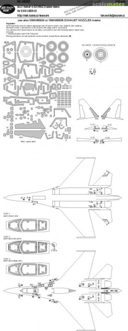 Boxart Su-27 Flanker B ADVANCED kabuki masks NWAM0932 New Ware