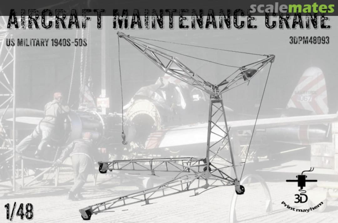 Boxart Aircraft Maintenance Crane US Military 1940s-50s 3DPM48093 3D Print Mayhem