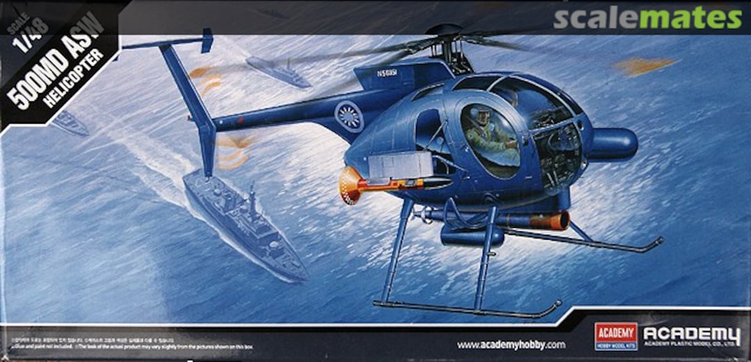 Boxart 500MD ASW Helicopter 1645 Academy