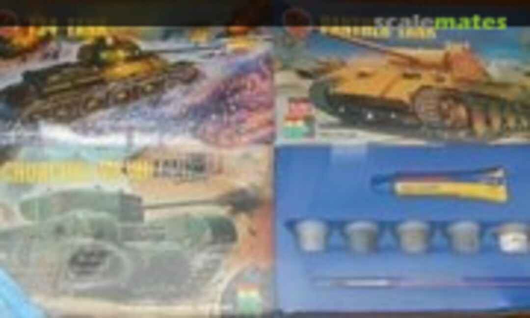 1:76 T34 Tank, Panther Tank, Churchill Mk VII Tank (Airfix )