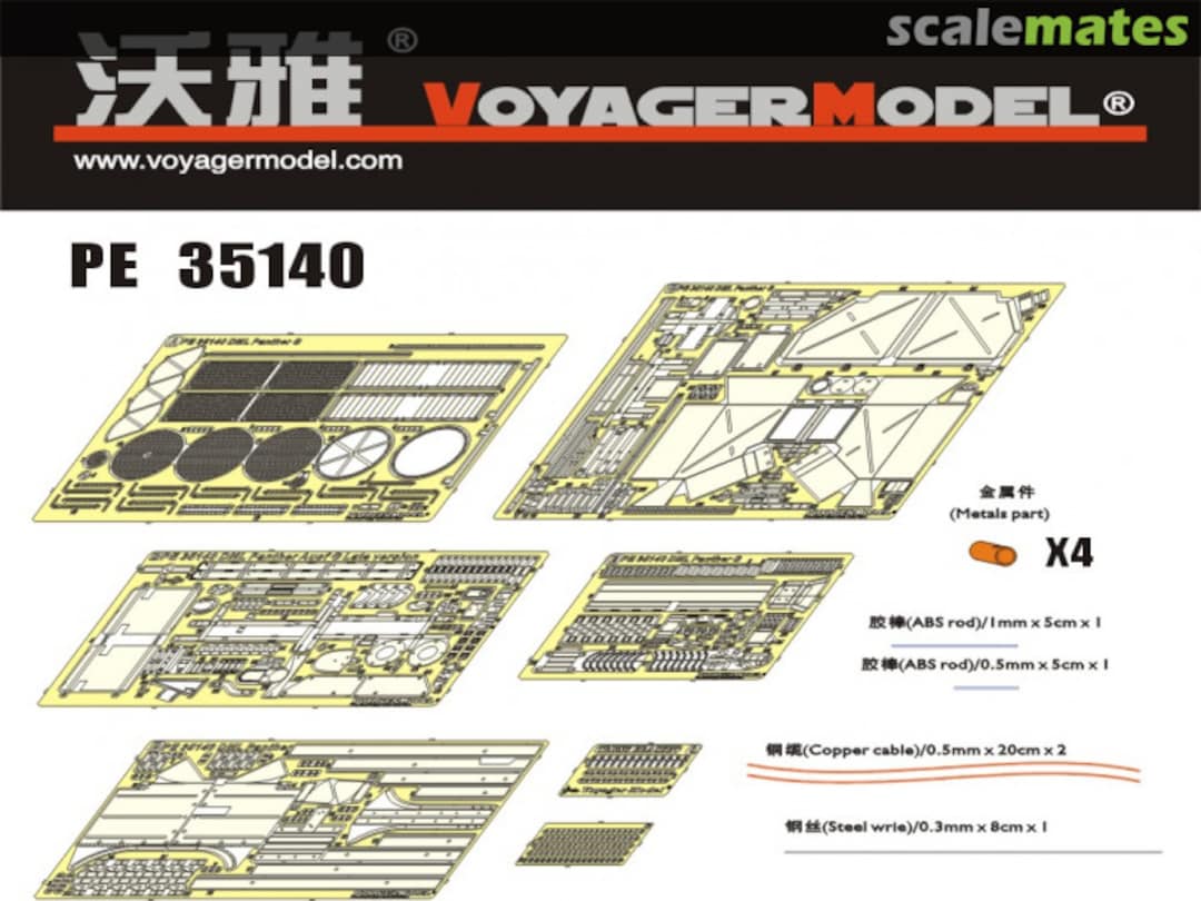 Contents Panther Ausf. G Basic Set PE35140 Voyager Model