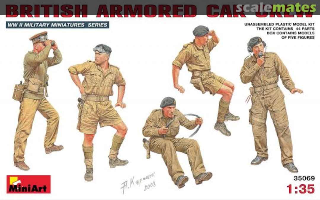 Boxart Armored Car Crew 35069 MiniArt