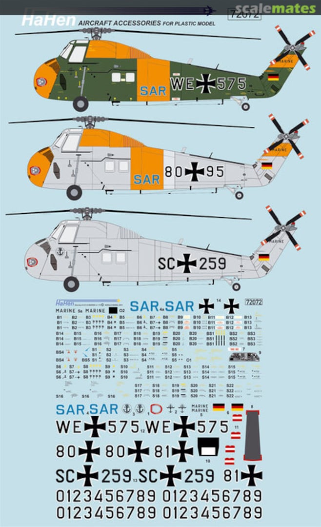 Boxart Sikorsky H-34 "Navy" 72072 HaHen