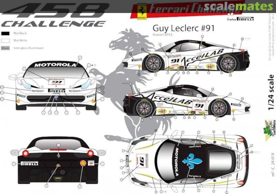 Boxart Ferrari 458 "AccelLAB" C 24-019 FFSMC Productions