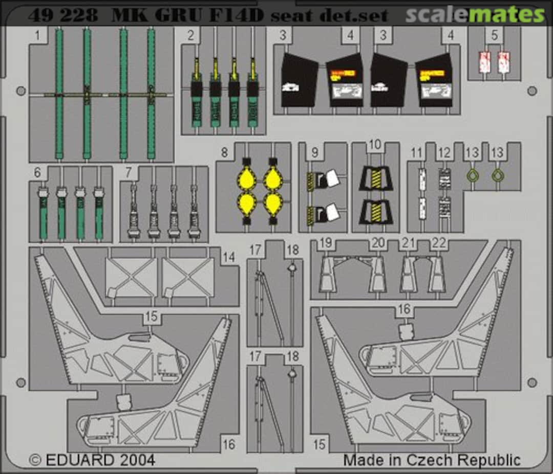 Boxart F-14D ejection seat 49228 Eduard