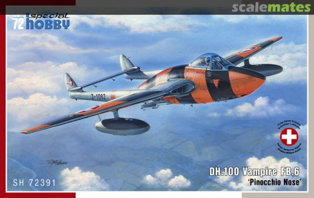 Boxart DH.100 Vampire FB.6 SH72391 Special Hobby